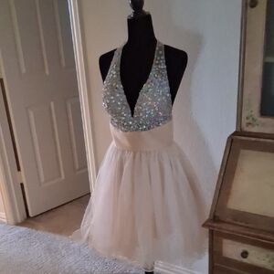 Sequin Halter Dress